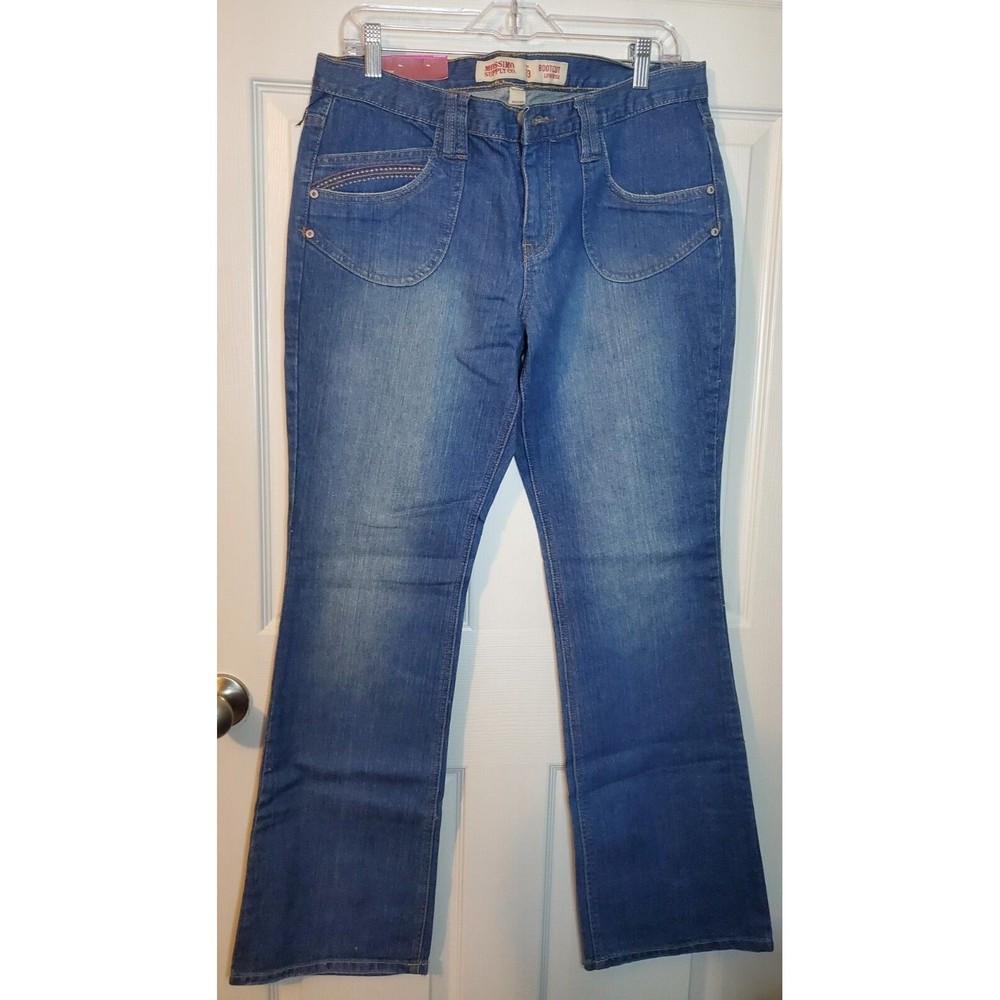 Mossimo Jeans Size 13 Low Rise Bootcut Medium Wash New NWT